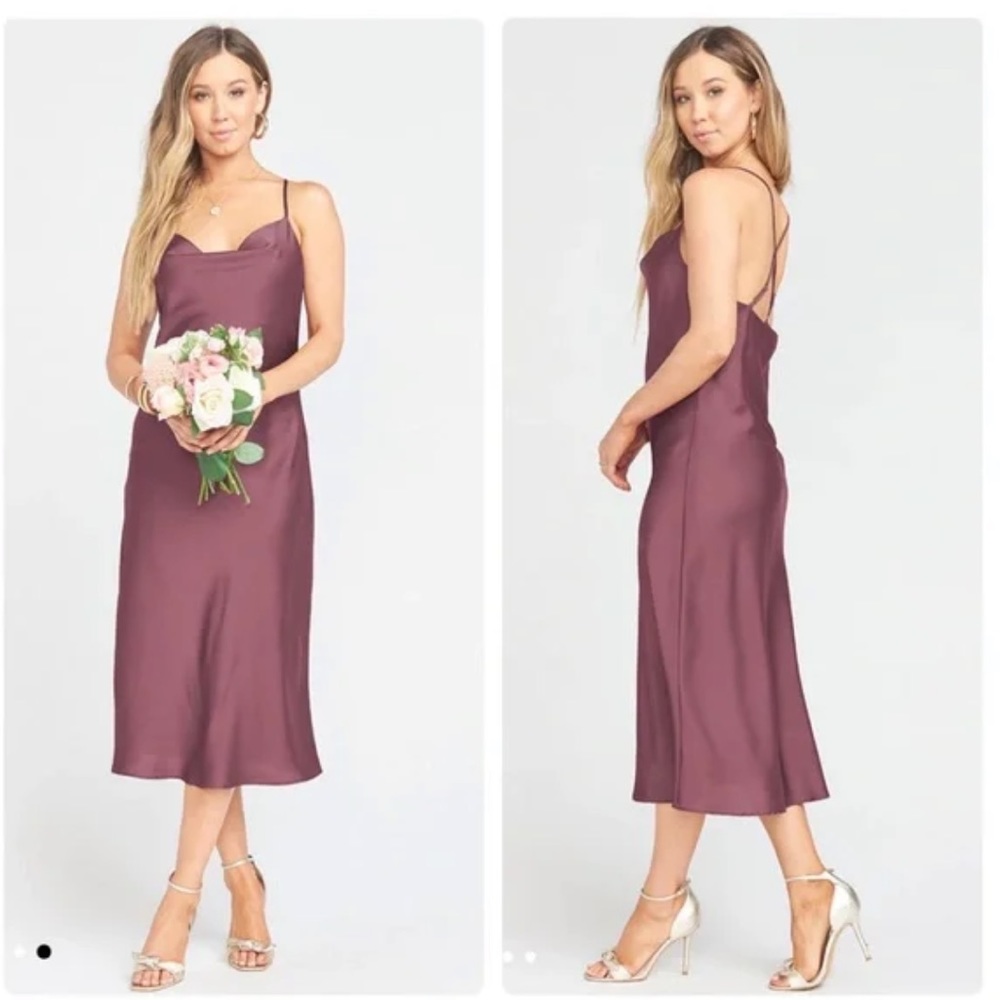 Show Me Your Mumu Verona Cowl Dress Dusty Plum